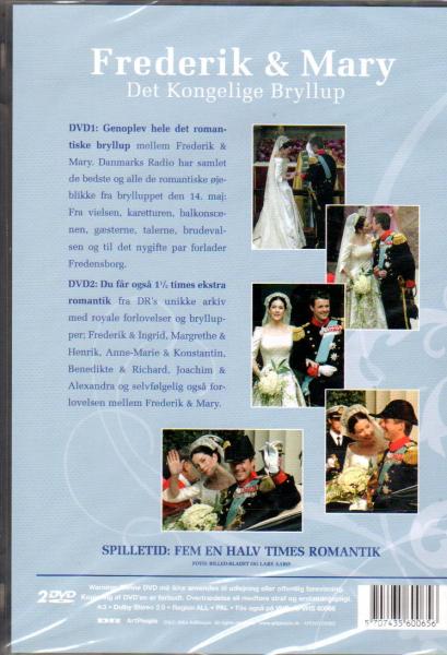 Frederik & Mary - Det Kongelige Bryllup - Wedding Princess Mary and Crown Prince Frederik DVD